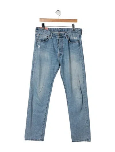 Pre-owned Acne Studios Mid-rise Straight Leg Jeans In Blue