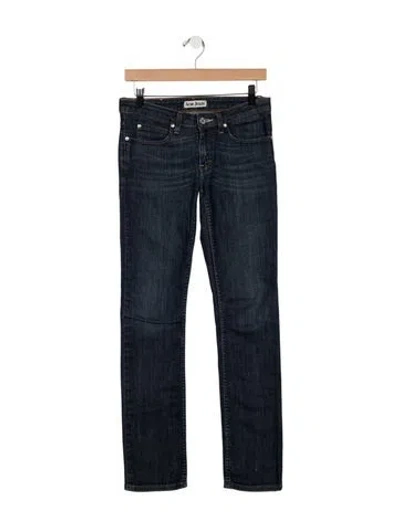 Pre-owned Acne Studios Mid-rise Straight Leg Jeans In Blue