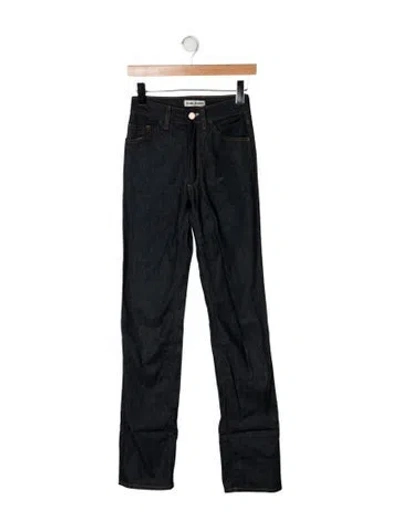 Pre-owned Acne Studios Mid-rise Straight Leg Jeans In Blue