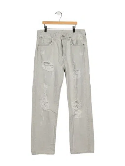 Pre-owned Acne Studios Mid-rise Straight Leg Jeans In Blue