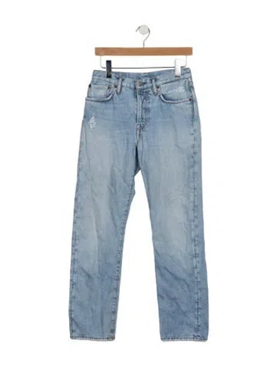 Pre-owned Acne Studios Mid-rise Straight Leg Jeans In Blue