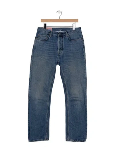 Pre-owned Acne Studios Mid-rise Straight Leg Jeans In Blue