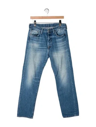 Pre-owned Acne Studios Mid-rise Straight Leg Jeans In Blue