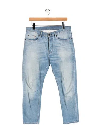Pre-owned Acne Studios Mid-rise Straight Leg Jeans In Blue