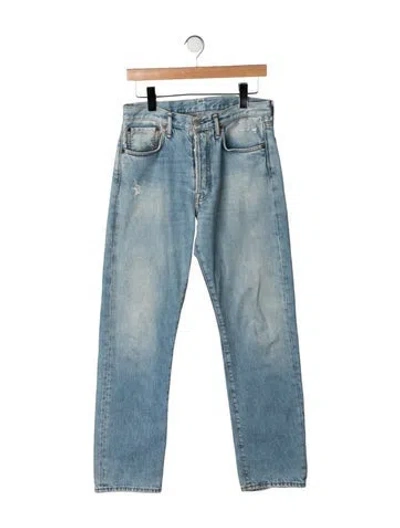 Pre-owned Acne Studios Mid-rise Straight Leg Jeans In Blue