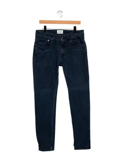 Pre-owned Acne Studios Mid-rise Straight Leg Jeans In Blue