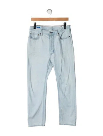 Pre-owned Acne Studios Mid-rise Straight Leg Jeans In Blue