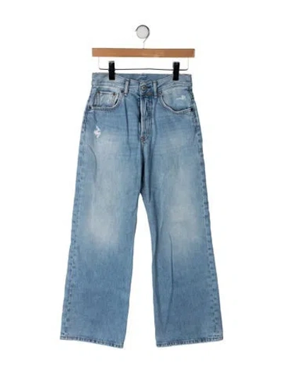 Pre-owned Acne Studios Mid-rise Straight Leg Jeans In Blue