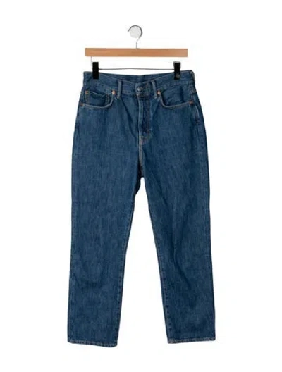 Pre-owned Acne Studios Mid-rise Straight Leg Jeans In Blue