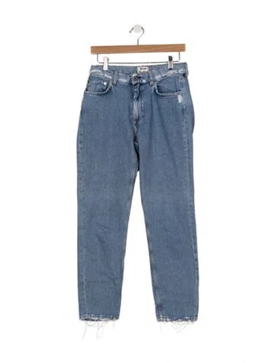 Pre-owned Acne Studios Mid-rise Straight Leg Jeans In Blue