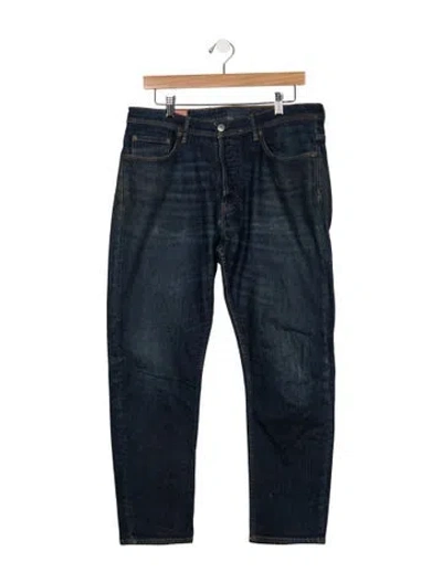 Pre-owned Acne Studios Mid-rise Straight Leg Jeans In Blue