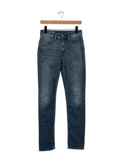 Pre-owned Acne Studios Mid-rise Straight Leg Jeans In Blue