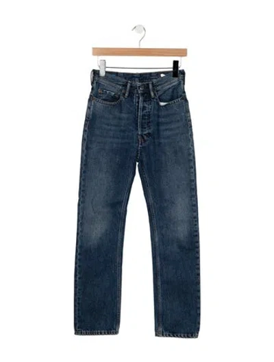 Pre-owned Acne Studios Mid-rise Straight Leg Jeans In Blue