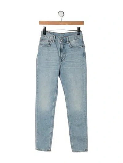Pre-owned Acne Studios Mid-rise Straight Leg Jeans In Blue/green