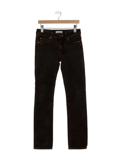 Pre-owned Acne Studios Mid-rise Straight Leg Jeans In Brown