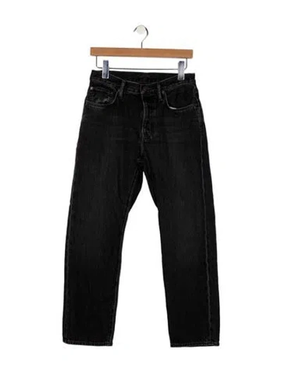 Pre-owned Acne Studios Mid-rise Straight Leg Jeans In Gray