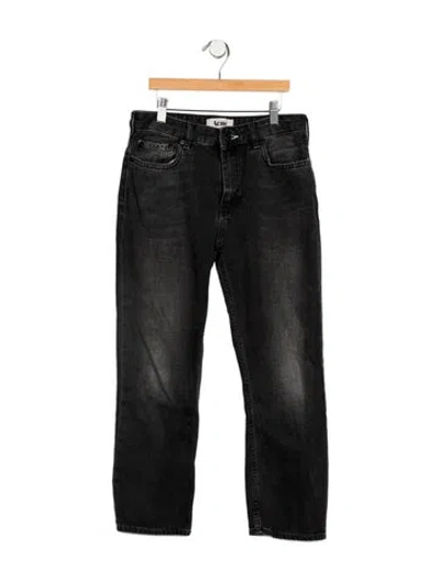 Pre-owned Acne Studios Mid-rise Straight Leg Jeans In Gray