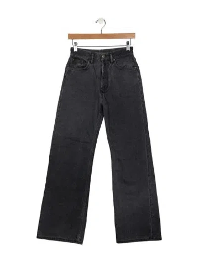 Pre-owned Acne Studios Mid-rise Straight Leg Jeans In Gray