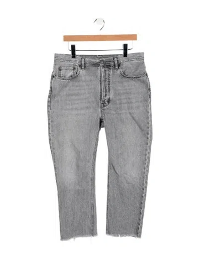 Pre-owned Acne Studios Mid-rise Straight Leg Jeans In Gray