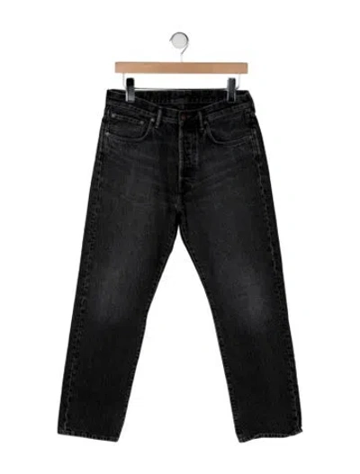Pre-owned Acne Studios Mid-rise Straight Leg Jeans In Gray