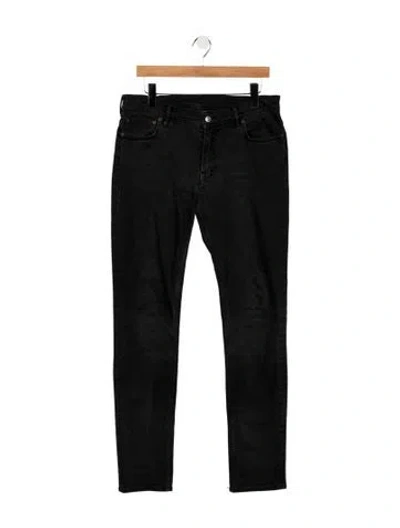 Pre-owned Acne Studios Mid-rise Straight Leg Jeans In Gray