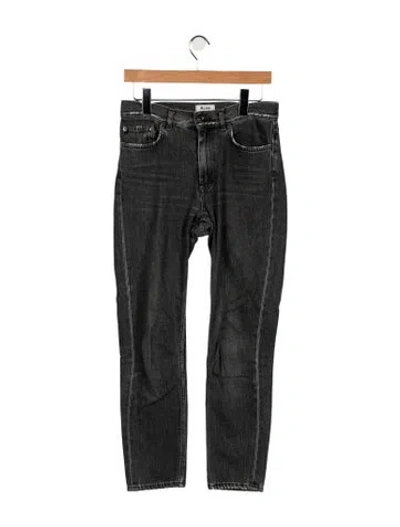Pre-owned Acne Studios Mid-rise Straight Leg Jeans In Grey