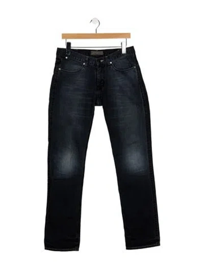 Pre-owned Acne Studios Mid-rise Straight Leg Jeans In Grey