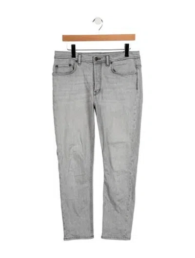 Pre-owned Acne Studios Mid-rise Straight Leg Jeans In Grey