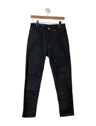 Pre-owned Acne Studios Mid-rise Straight Leg Jeans In Grey