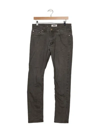Pre-owned Acne Studios Mid-rise Straight Leg Jeans In Grey
