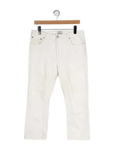 Pre-owned Acne Studios Mid-rise Straight Leg Jeans In Neutral