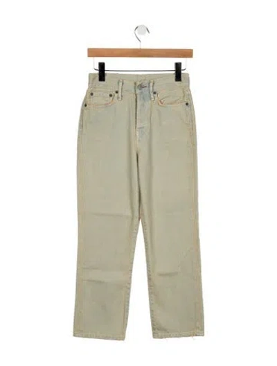 Pre-owned Acne Studios Mid-rise Straight Leg Jeans In Neutral