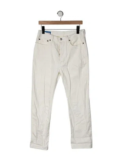 Pre-owned Acne Studios Mid-rise Straight Leg Jeans In Neutrals