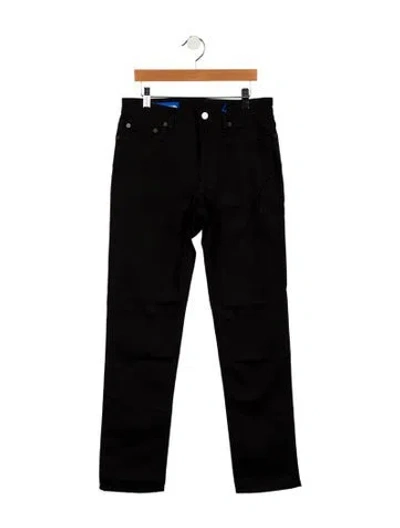 Pre-owned Acne Studios Mid-rise Straight Leg Jeans W/ Tags In Black