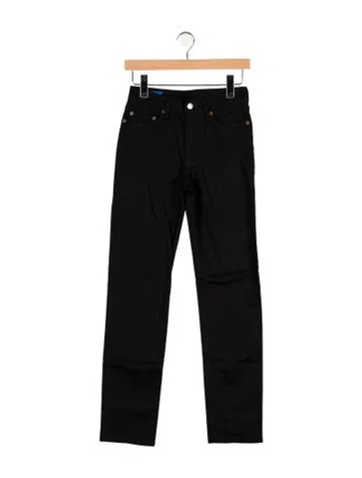 Pre-owned Acne Studios Mid-rise Straight Leg Jeans W/ Tags In Black