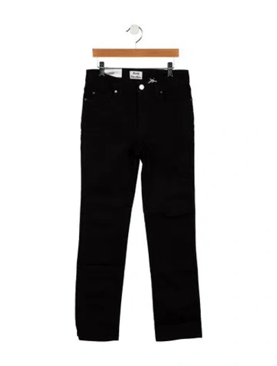 Pre-owned Acne Studios Mid-rise Straight Leg Jeans W/ Tags In Black