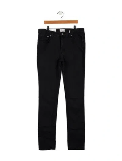 Pre-owned Acne Studios Mid-rise Straight Leg Jeans W/ Tags In Black