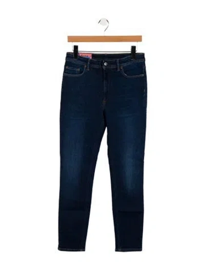 Pre-owned Acne Studios Mid-rise Straight Leg Jeans W/ Tags In Blue