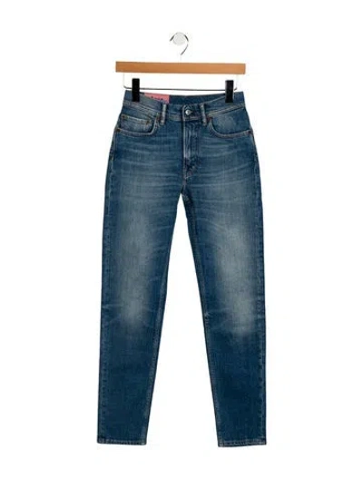 Pre-owned Acne Studios Mid-rise Straight Leg Jeans W/ Tags In Blue