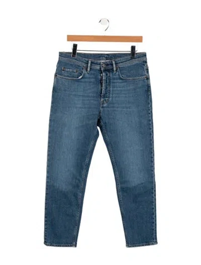 Pre-owned Acne Studios Mid-rise Straight Leg Jeans W/ Tags In Blue