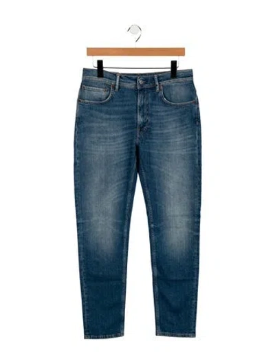 Pre-owned Acne Studios Mid-rise Straight Leg Jeans W/ Tags In Blue