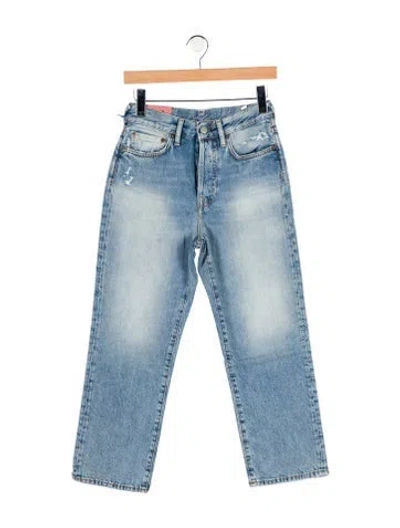 Pre-owned Acne Studios Mid-rise Straight Leg Jeans W/ Tags In Blue