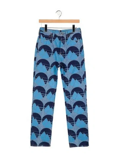 Pre-owned Acne Studios Mid-rise Straight Leg Jeans W/ Tags In Blue