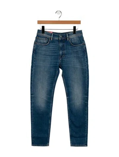 Pre-owned Acne Studios Mid-rise Straight Leg Jeans W/ Tags In Blue