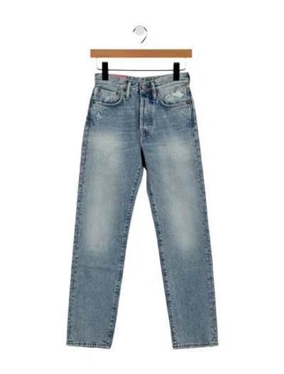 Pre-owned Acne Studios Mid-rise Straight Leg Jeans W/ Tags In Blue
