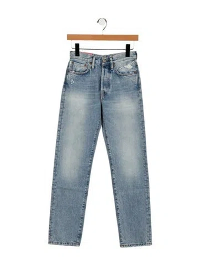 Pre-owned Acne Studios Mid-rise Straight Leg Jeans W/ Tags In Blue