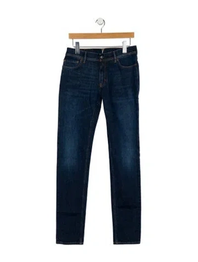 Pre-owned Acne Studios Mid-rise Straight Leg Jeans W/ Tags In Blue