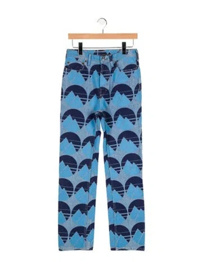 Pre-owned Acne Studios Mid-rise Straight Leg Jeans W/ Tags In Blue