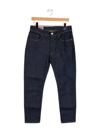 Pre-owned Acne Studios Mid-rise Straight Leg Jeans W/ Tags In Blue