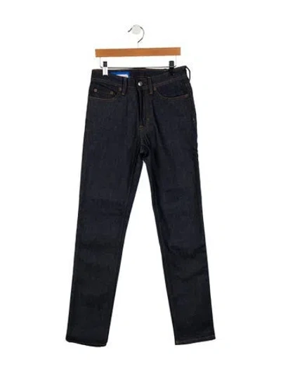 Pre-owned Acne Studios Mid-rise Straight Leg Jeans W/ Tags In Blue